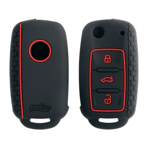 Pitzo Pit 323_OR Silicone Car Key Cover for Toyota Innova Crysta