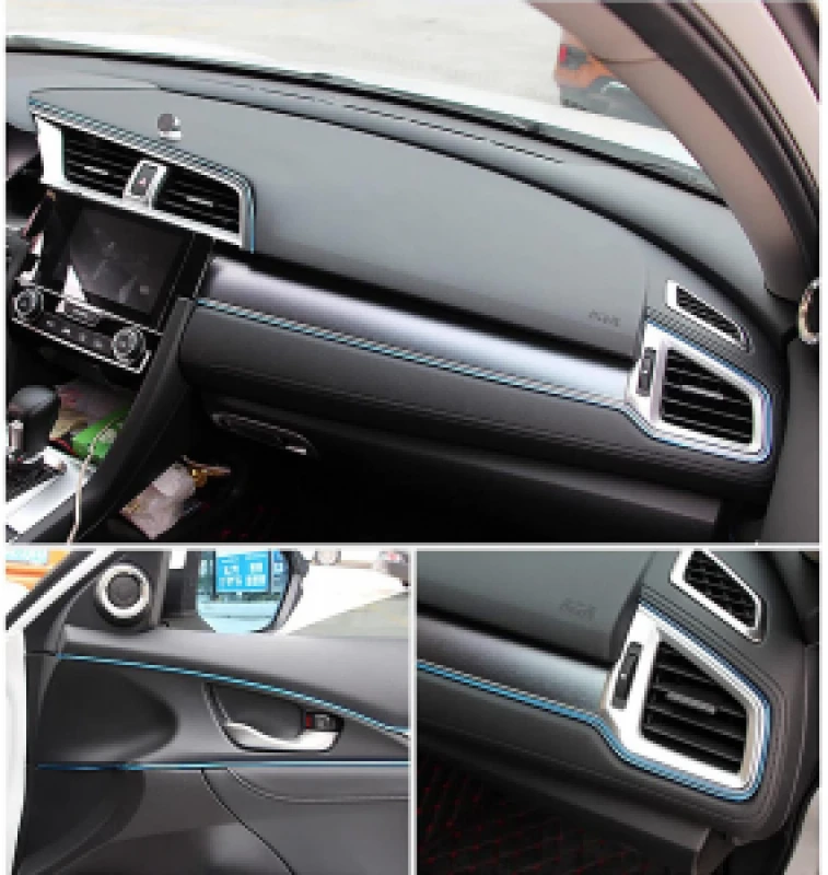 5M Car Styling Car Interior Decoration Strips Detachable Gap Car