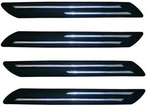 rubber-car-bumper-protector-guard-with-double-chrome-strip-for-car-4pcs-black-universal